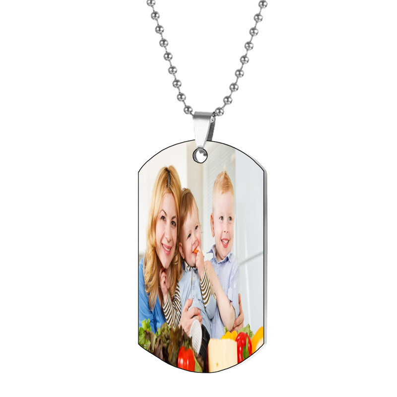 Personalized Dog Tag Necklace for Men Women, Custom Dog Tags Mens Necklace Pendant, Stainless Steel Military Army Dog Tag, Gifts for Dad, Him, Her, Husband, Christmas, Birthday