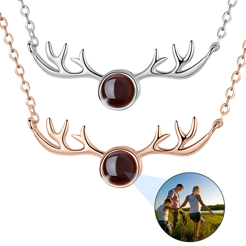 Custom Photo Projection Necklace,Sun Flower Projection Necklace,Memorial Photo,Custom Picture Inside Pendant,Mother's Day Gift,Birthday Gift