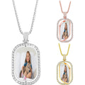 Divine Dime Custom Photo Necklace | Personalized Memorial Keepsake Pendant Necklace