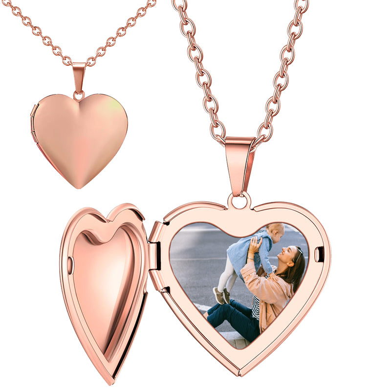 Personalized Envelope Locket Necklace with Photo,Engraved Name Necklace,Custom Memorial Necklace,Remembrance Photo Jewelry, Mothers Day Gift