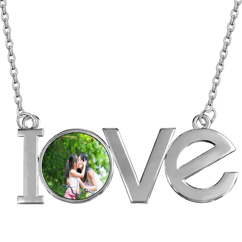 Double Plated Name Necklace Personalized Name Plate Pendant Two Tone and Silver Necklace for Women Heart Made Letter Plate Pendant Dainty Jewelry Gift 14"-22"