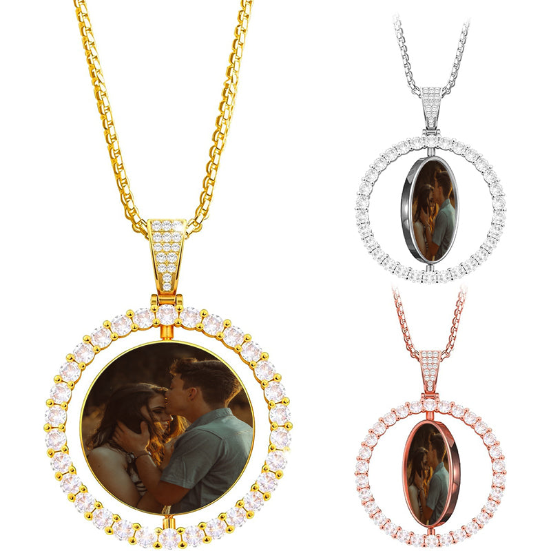 Custom Two-Tone Nameplate Necklace: Personalized Cursive Jewelry