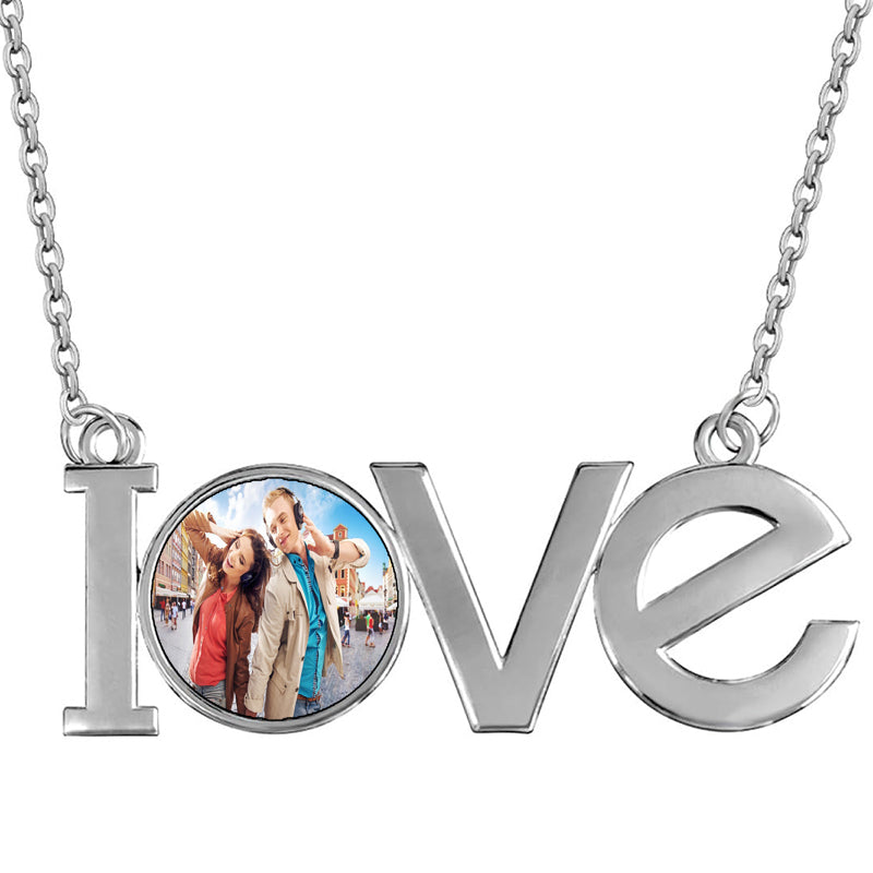 Custom Photo Locket Necklace, Sun Pendant ¨C Personalized Gift for Mom, Memorial Jewelry, Gift for Her, Keepsake Necklace