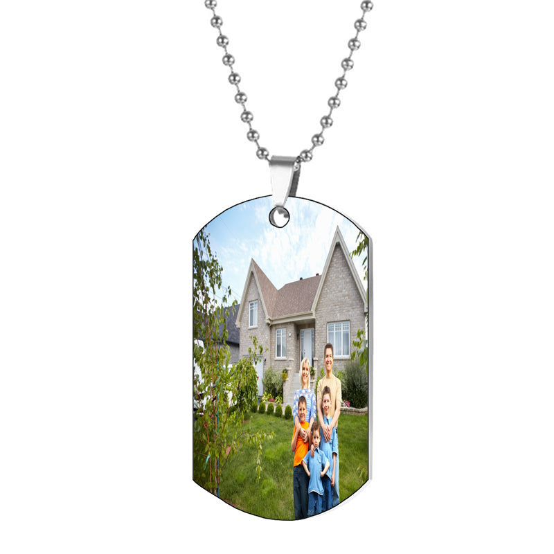 Engraved Necklace, Custom Photo Necklace, Heart Pendant Necklace, Personalized Jewellery for Grandma, Valentine's Day Gift, Birthday Gifts