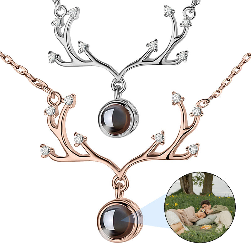 Handmade Heart Shaped Dried Pressed Forget Me Not Flower Photo Locket Pendant Necklace