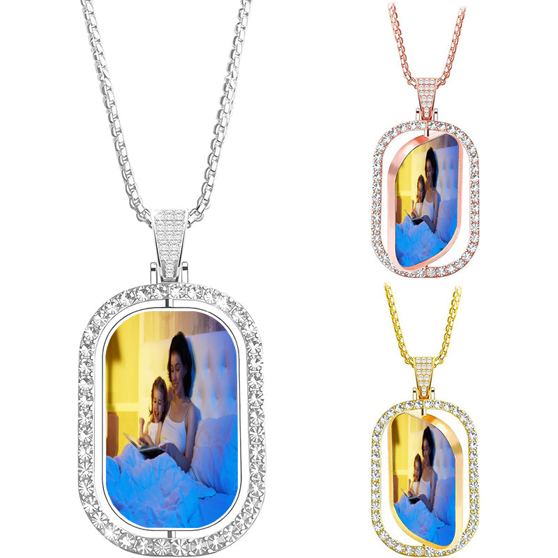 Custom Photo Projection Necklace ? Vintage Necklace ? Necklace for Men ? Gifts for Him ? Father's Day Gifts ? Gifts for Dad