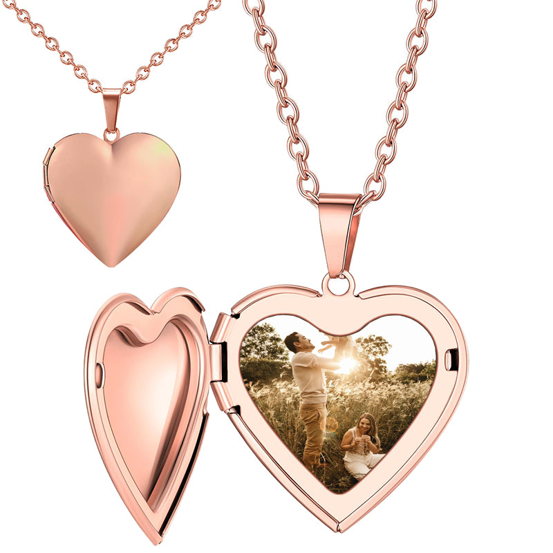 Personalised Photo Locket Necklace, Engraved Square Locket Necklace with Photo, Memorial Gift, Keepsake Gift, Christmas Gift for Her