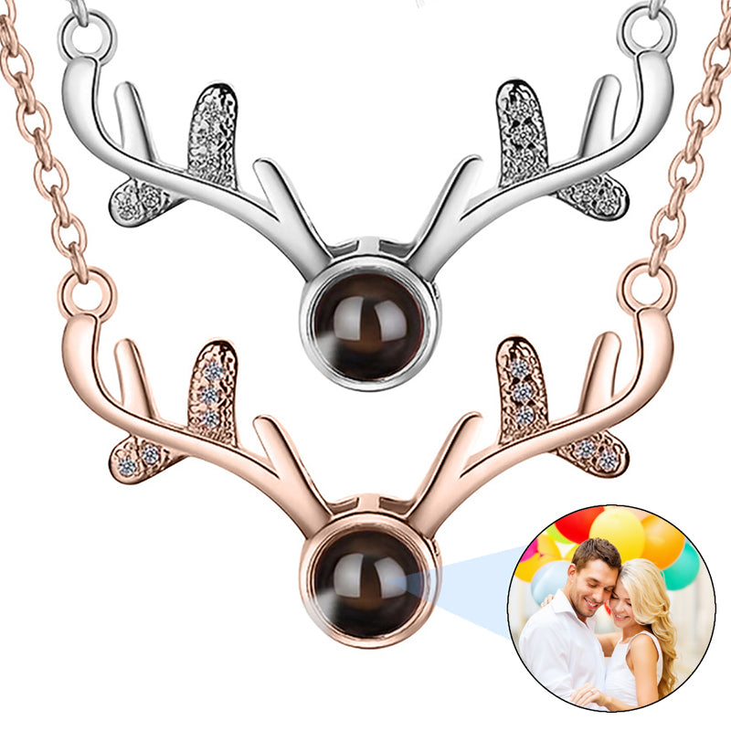 Custom Picture Nameplate Pendant Photo Necklace Engraved Portrait Jewelry Personalized Gift for Kids & Family Couple Anniversary Silver