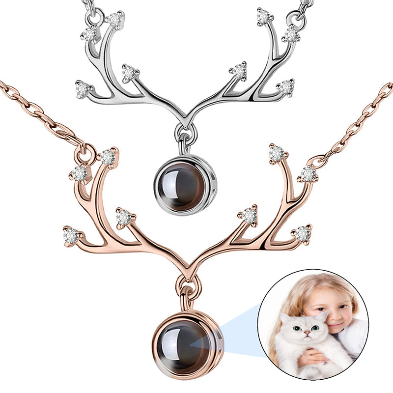 Personalized Pet Portrait Necklace, Custom Laser Engraved Cat Necklace with Photo or Name, Memorial Jewelry Customized Gifts for Dog Mother