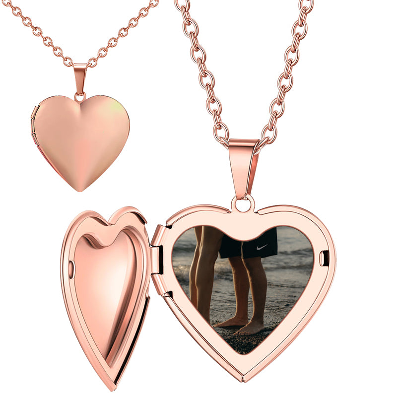 Expanding Photo Locket Necklace that Holds 4 Pictures Pendant Lockets Birthday Gifts