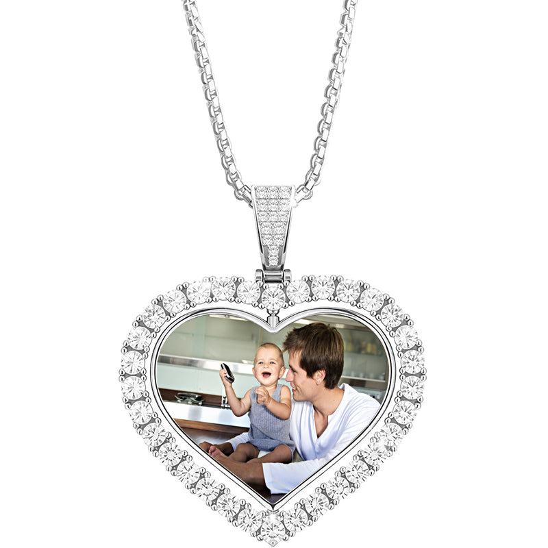 Personalized Dog Mom Necklace¡¤Custom Pet Necklace¡¤Pet Photo Necklace Silver¡¤Pet Memorial Necklace¡¤Gift For Pet Lovers