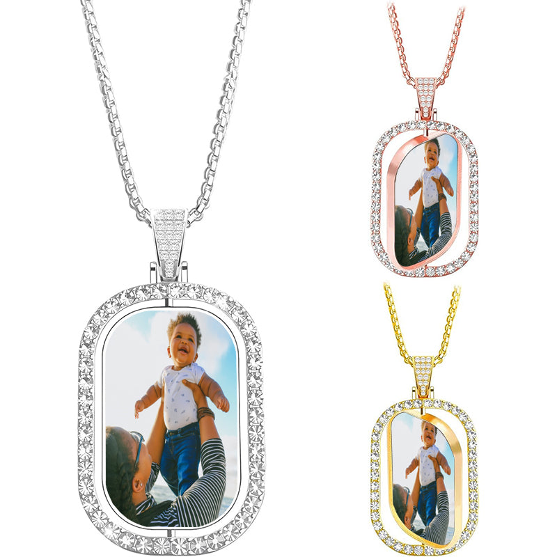 Gift for Granddaughter ¨C To My Granddaughter Book Necklace, Personalized Mini Message Pendant, Heart Charm