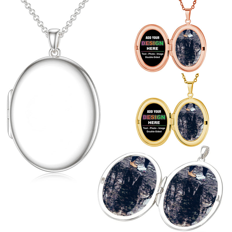 PERIMADE Sunflower Projection Necklace ? Personalized Picture Inside Pendant ? Sterling Silver Friendship Jewelry ? Trendy Best Friend Gift