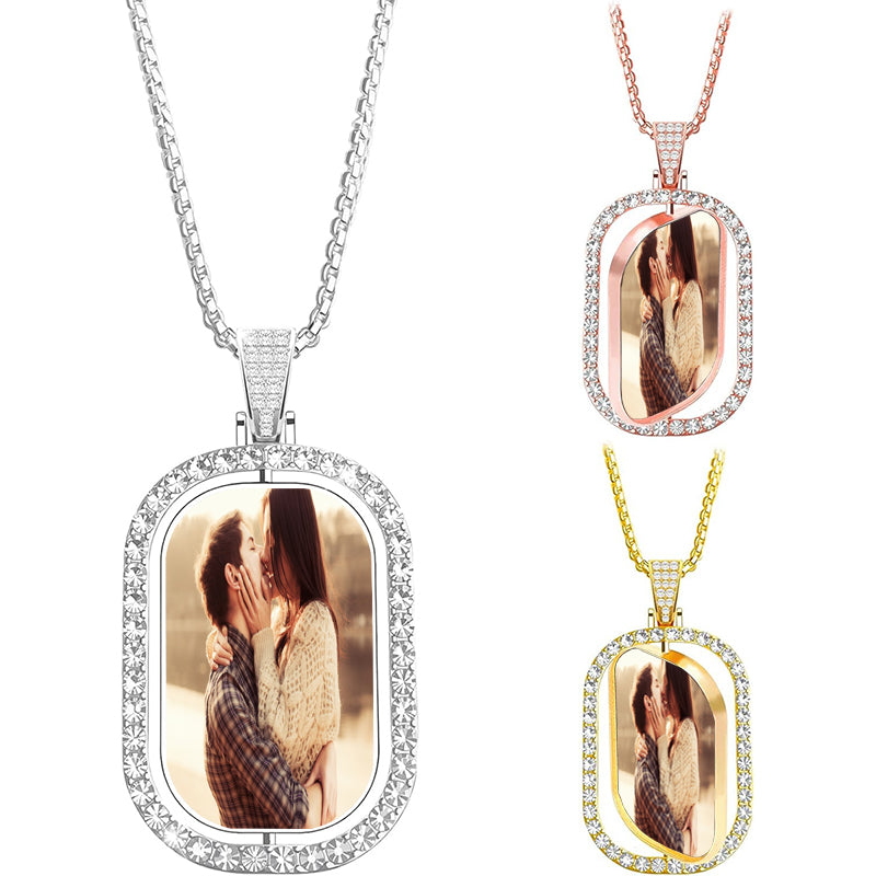 Custom Oval Twist Carabiner Design Your Own DYO Cluster Charm Keeper Necklace