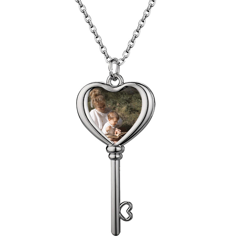 Personalized Mini Classic Nameplate Necklace - Custom Sterling Silver, & Rose Jewelry Gift