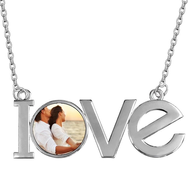 Personalized Multi Disk Necklace, Initial Necklace, Mother's Day, New Mom, Birth Flower, Gift | t Fill, Sterling Silver, Rose