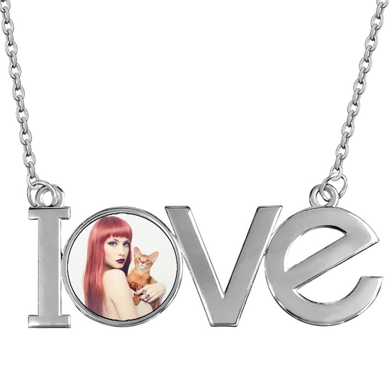 Laser Engraved 2D Crystal Necklace with your Personalized Photo