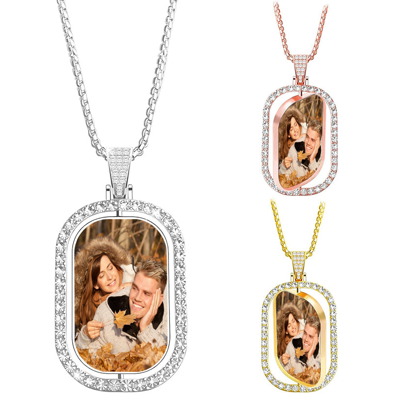 Initial Letter Necklace for Men Women, /Silver Plated Square Capital Monogram Pendant Necklace from A-Z with 22+2 Inch Figaro Chain, Personalized Jewelry for Him