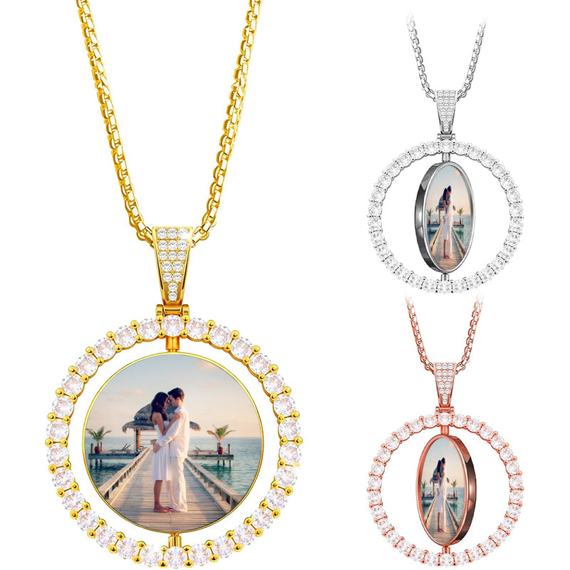 Heart Photo Locket Necklace ? Custom Engraved Necklace ? Engraved Locket with Photos ? Christmas Anniversary Gift ? Best Friend Gift for Her