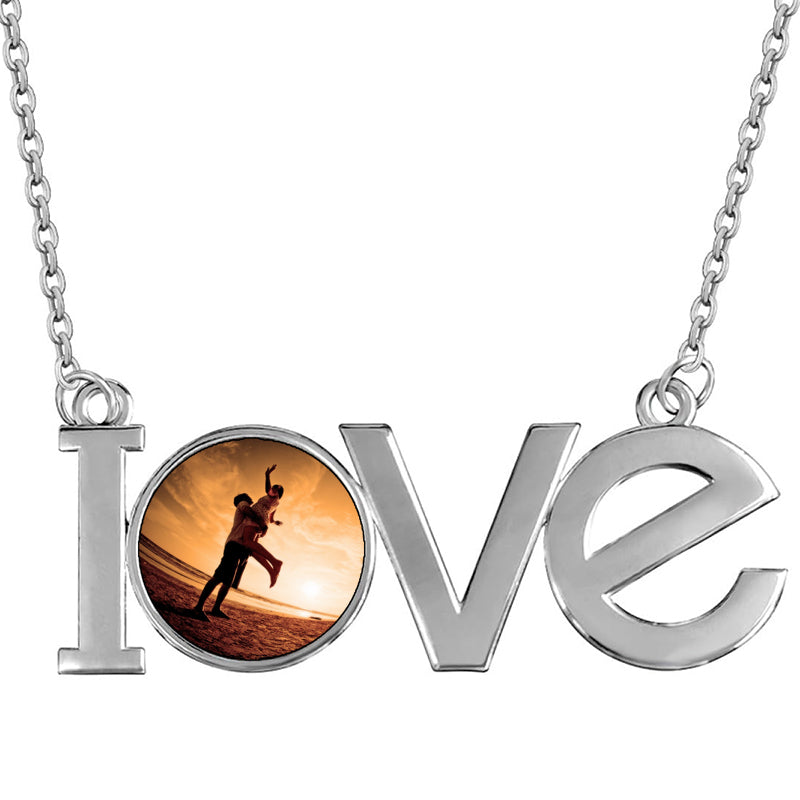 Customized Square Heat Activated Necklace ? Temperature Reveal Pendant Jewelry, Personalized Photo Locket for Him Her, Gift for GirlFriend