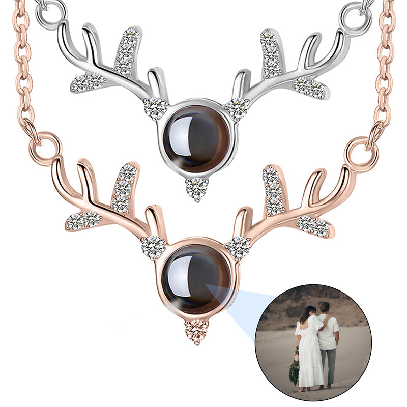 Custom Necklace with Picture Inside Personalized Pet Photo Projection Necklace Dog Cat Paw Pendent Necklace Customized Picture Memorial Jewelry Gifts