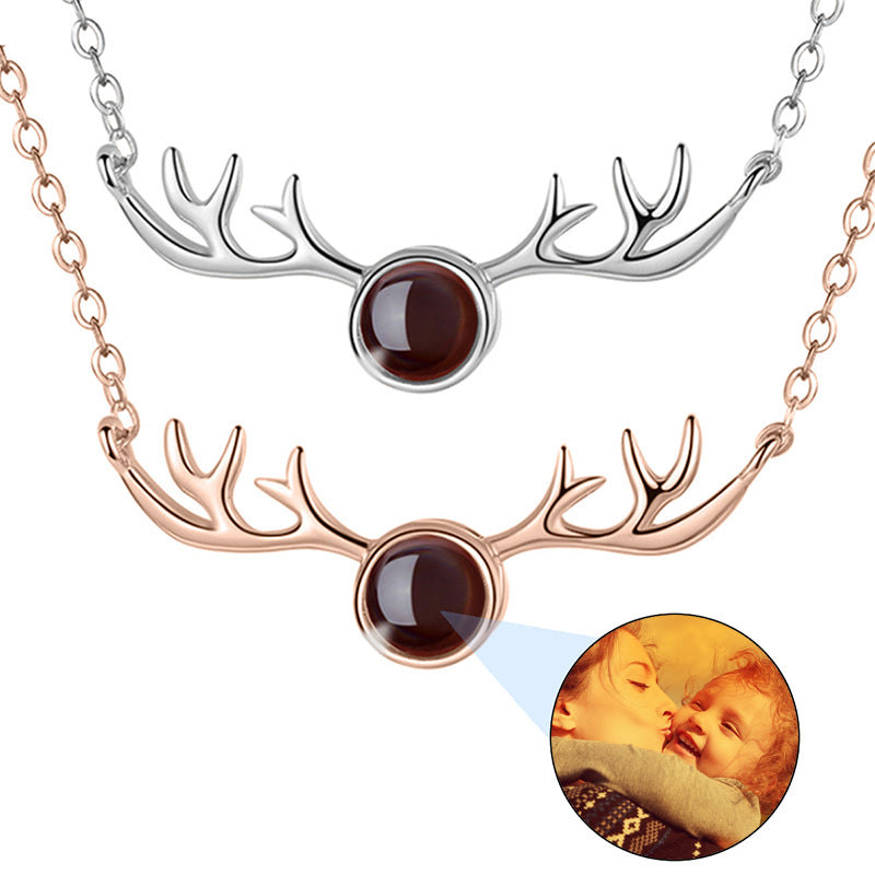 PERIMADE Teddy Bear Projection Necklace ? Personalized Picture Inside Pendant ? Sterling Silver Keepsake Jewelry ? Trendy Best Friend Gift