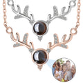 925 Silver Photo Projection Necklace: Personalized Memorial Jewelry