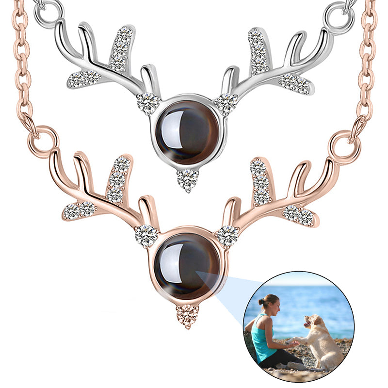 PERIMADE Little Fox Locket Necklace ? Waterproof Picture Photo Locket Charm ? Sterling Silver Keepsake Jewelry ? Trendy Best Friend Gift