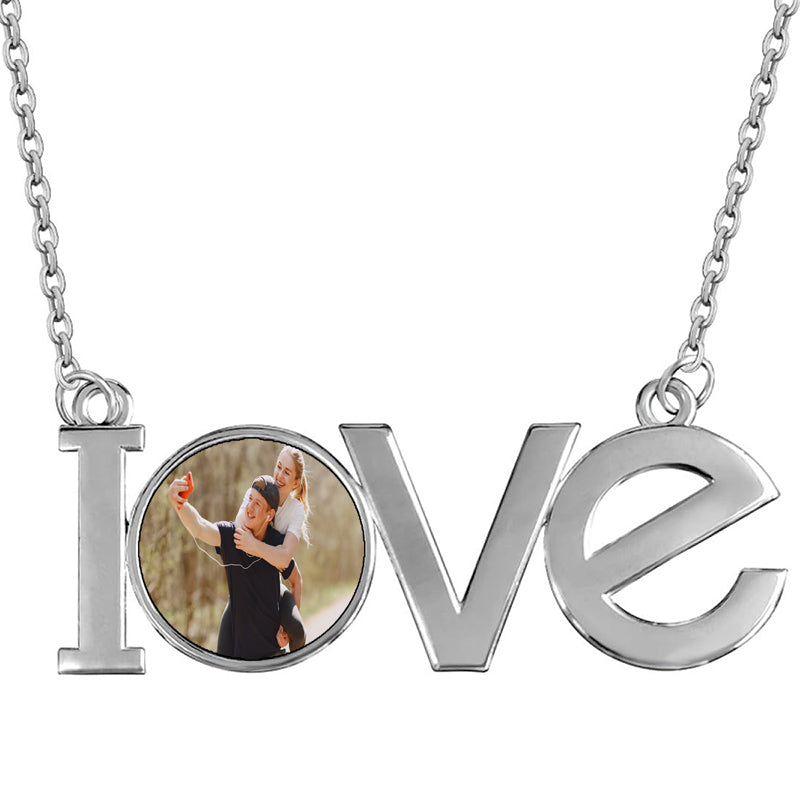 Personalized Name Necklace with Heart, Custom Jewelry