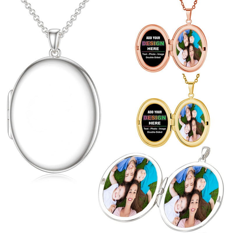 Personalized Locket Necklace 925 Sterling Silver that Holds Pictures Butterfly Birthstone Photo Heart Locket Custom Jewelry Congratulations New Beginnings New Job Gifts for Women