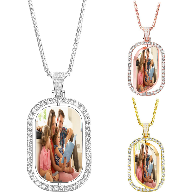 Personalized Horizontal Bar Necklace - Hidden Message, Custom Engraved