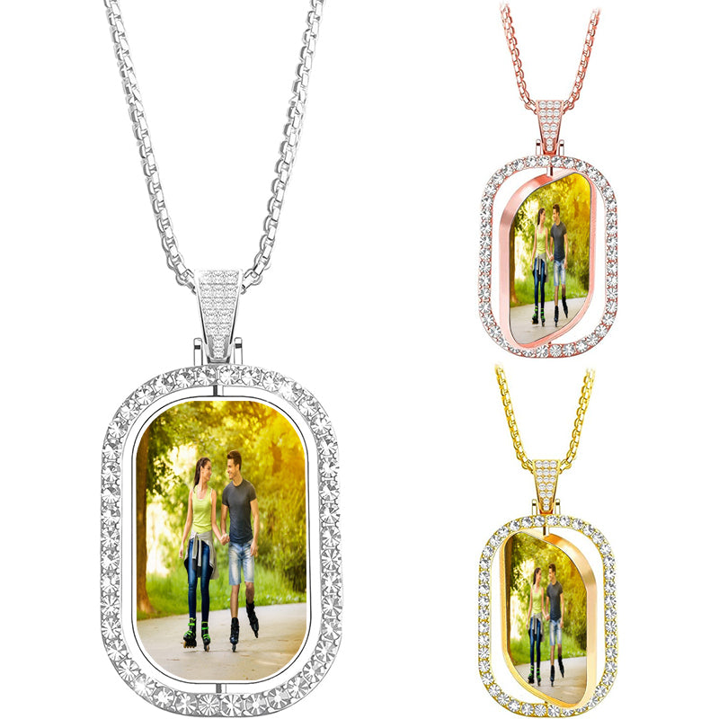 Custom Name Necklace with Heart -Plate Double Plated Name Necklace Personalized Nameplate Necklace Jewelry Gift for Women Girls