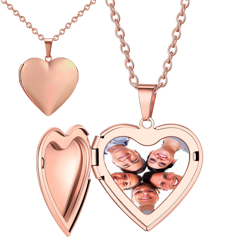 Personalized Photo Necklace, Custom Family Portrait Engraved Necklace, Laser Engraved Pendant, Meaningful Gift