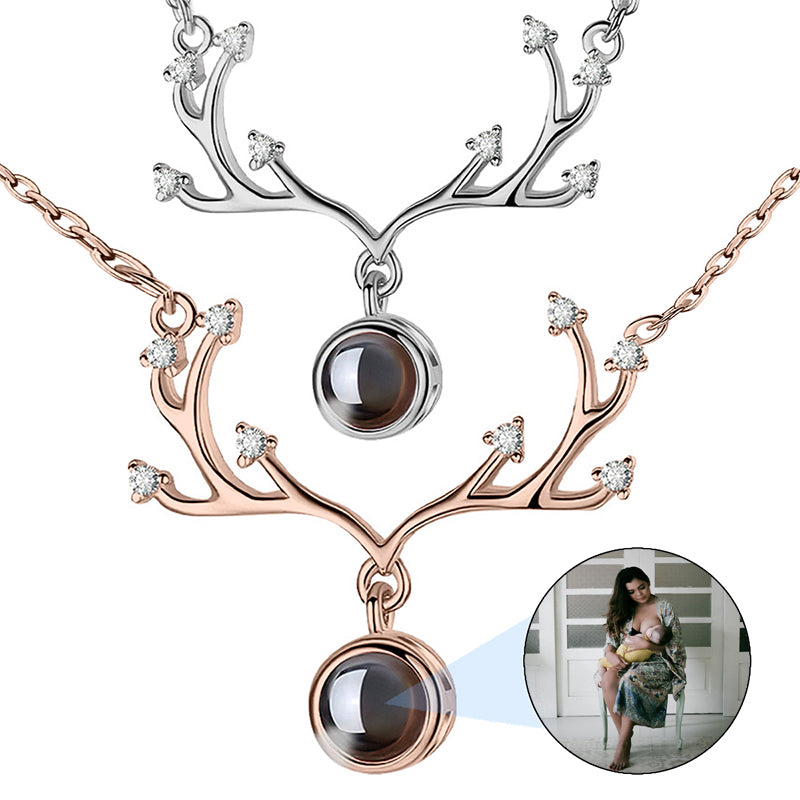 Customizable Jewelry, Handmade Gifts for Grandma's Birthday, Family Engraved Portrait, Custom Laser Etched Picture | Photo Crystal Necklace