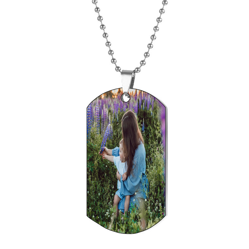 Morse Code 3D Bar Necklace - Personalized Jewelry for Boyfriend or Girlfriend Birthday Gift with Secret Message or Any Custom Text (KP.2)