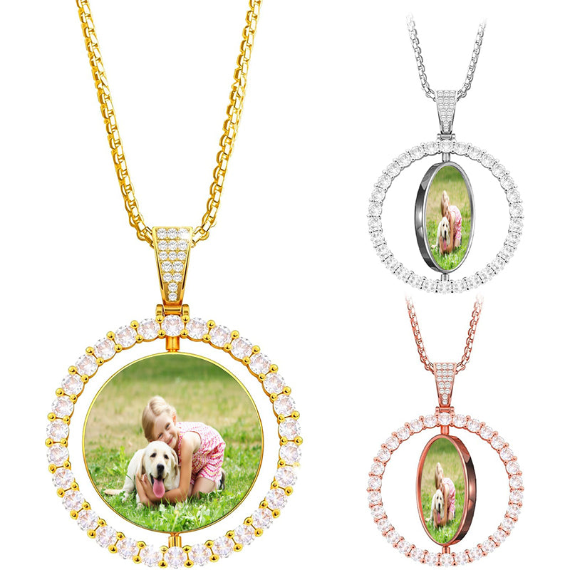 Custom Infinity Picture Projection Necklace | Personalized Photo Necklace | Necklace For Women | Customized Charm Bracelet | Gift For Her