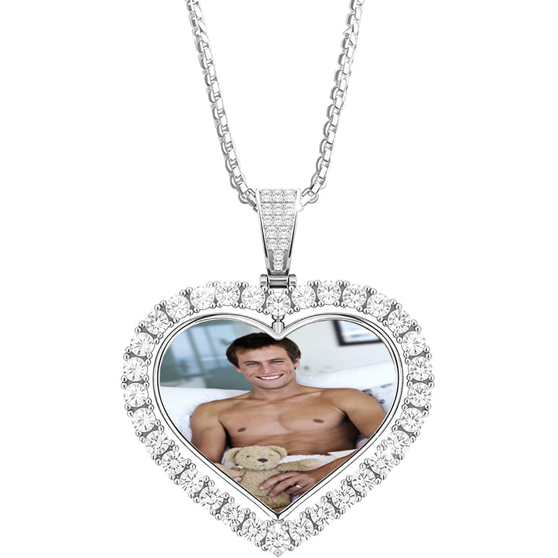 Custom Photo Locket Necklace, Birthstone Pendant Necklace, Memorial Jewelry, Photo Necklace, Anniversary Gift, Christmas Gift for Her