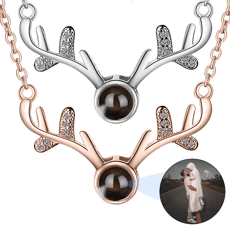 Personalized Photo Projection Necklace ? Paw Necklace ? Pet Memorial Picture Necklace ? Pet Name Necklace ? Gifts for Pet Lovers