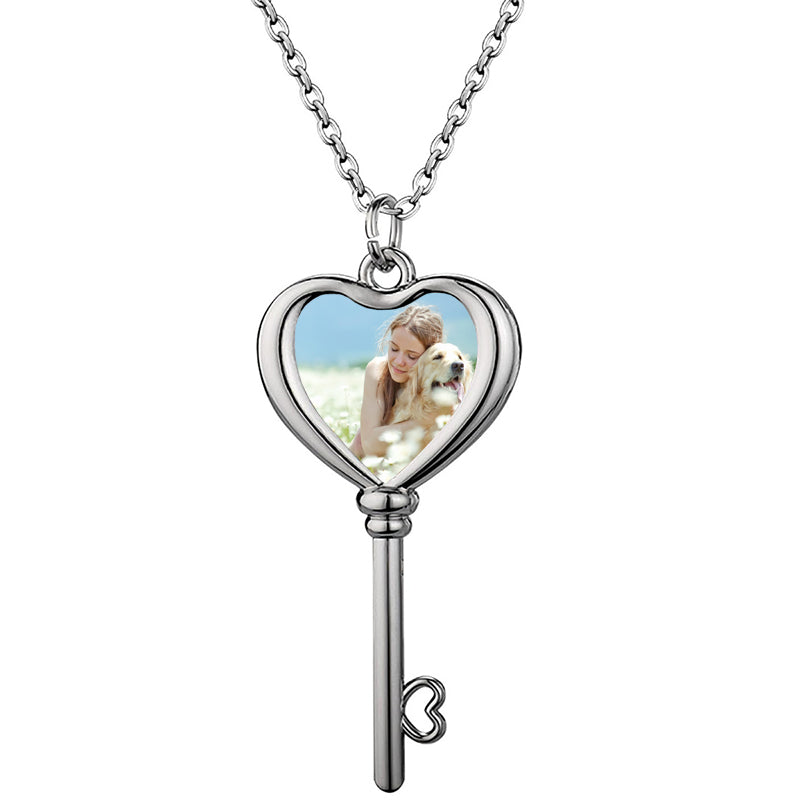 Handmade Personalized Custom Engraved Couple Heart Pendant Necklace in Sterling Silver 925 - Customized Names Hearts Birthday Christmas Gift, His & Hers Gifts