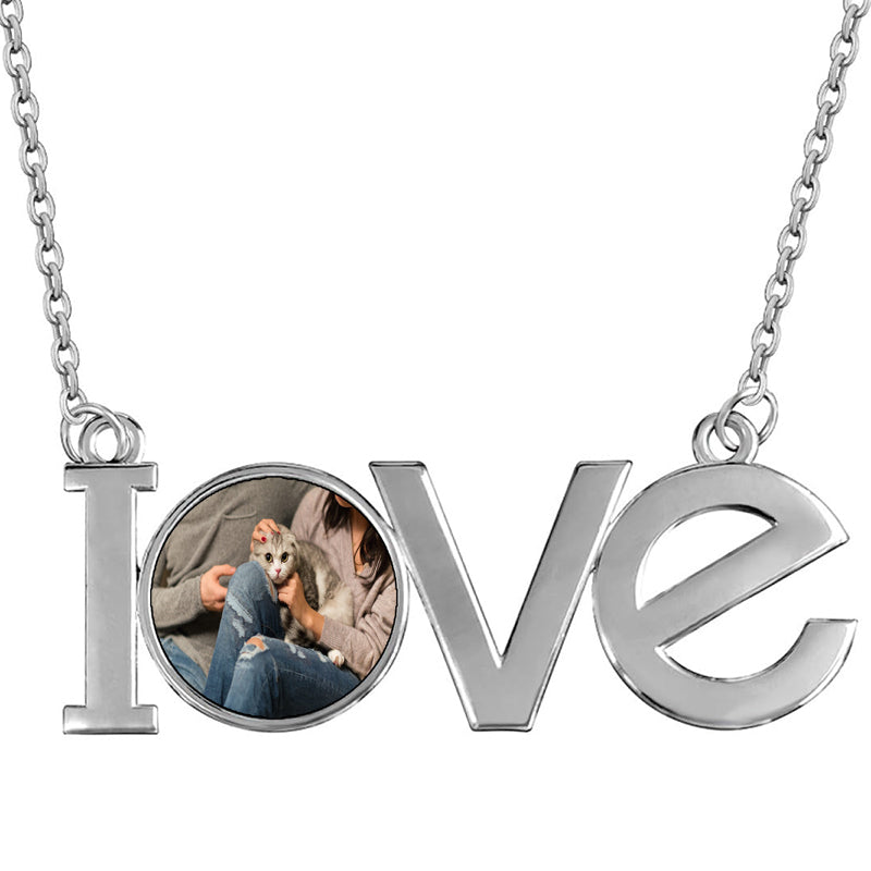 Custom Handwriting Engraved Urn Necklace - Stainless Steel Cremation Ash Pendant - Pet Memorial