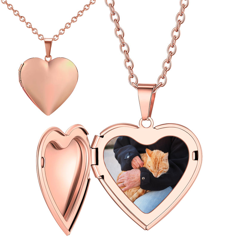 Customized Picture Necklace,Engraved Real Photo Necklace with Text,Portrait Necklace,Anniversary Gifts for Husband,Boyfriend Gift,Men's Gift