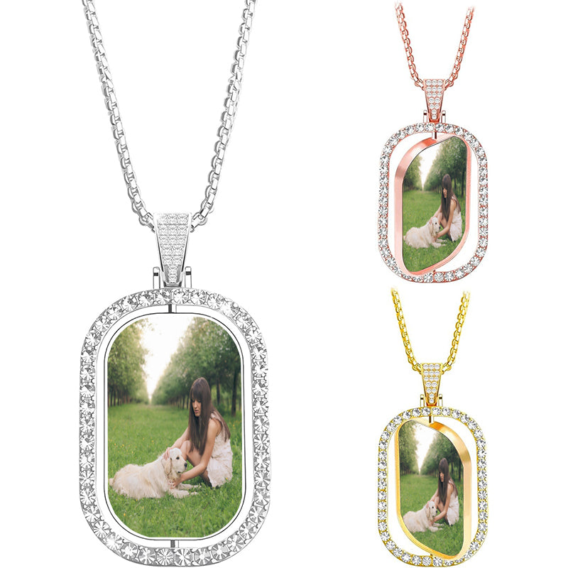 Personalized Beveled Monogram Washer Name Necklace ¨C Customize Your Center Monogram and Outer Rim Text ¨C Sterling Silver Pendant with Choice of Chain Length and Type