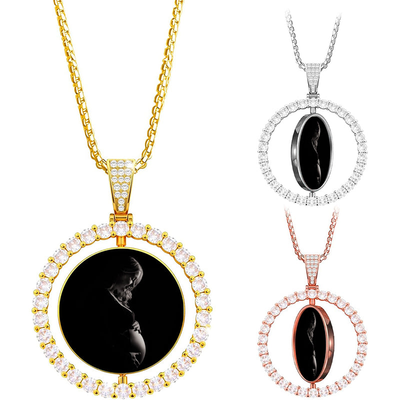 Initial Necklace / Diamond Initial Necklace in / Letter Necklace / Single Initial Diamond Necklace / Personalized Gift