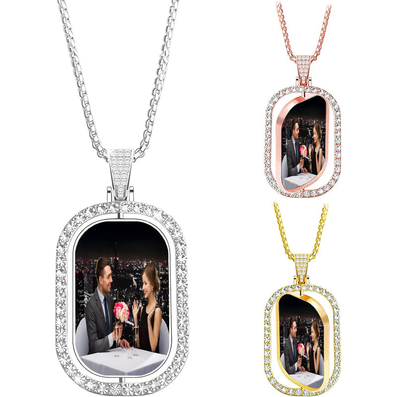 Personalized Heat-Activated Photo Necklace: Color Changing Hidden Picture