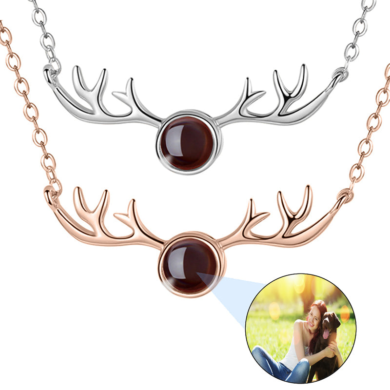 Custom Picture Photo Projection Necklace, Photo Inside Necklace, Memorial Jewelry for Women, Christmas Gift, Birthday Gift, Gift for Her