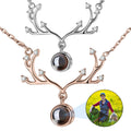 Custom Photo Projection Necklace, Valentine¡¯s Day Gift for Her, Personalized Picture Pendant, Romantic Keepsake Jewelry,Gift for Her