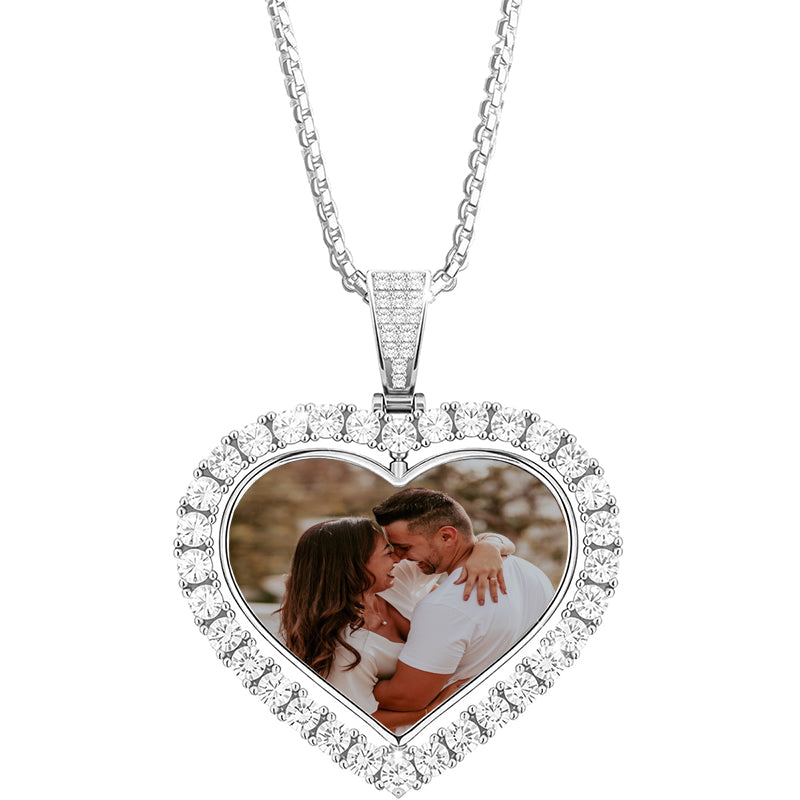 Custom Halo Photo Projection Necklace, Copper Necklace, Customized Picture Necklace, Charm Necklace, Necklace For Women, Gift For Her