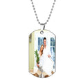 Personalized Custom Photo Necklace - Meaningful Engraved Gift for Him or Her, Stainless Steel Pendant, Father's Day or Christmas Present