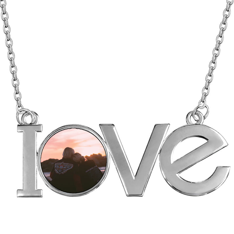 Custom Photo Necklace, Pet Memorial Gift, Handmade Jewelry, Laser Engraved, Pet Sympathy, Gift for Dog Lovers | Photo Crystal Necklace