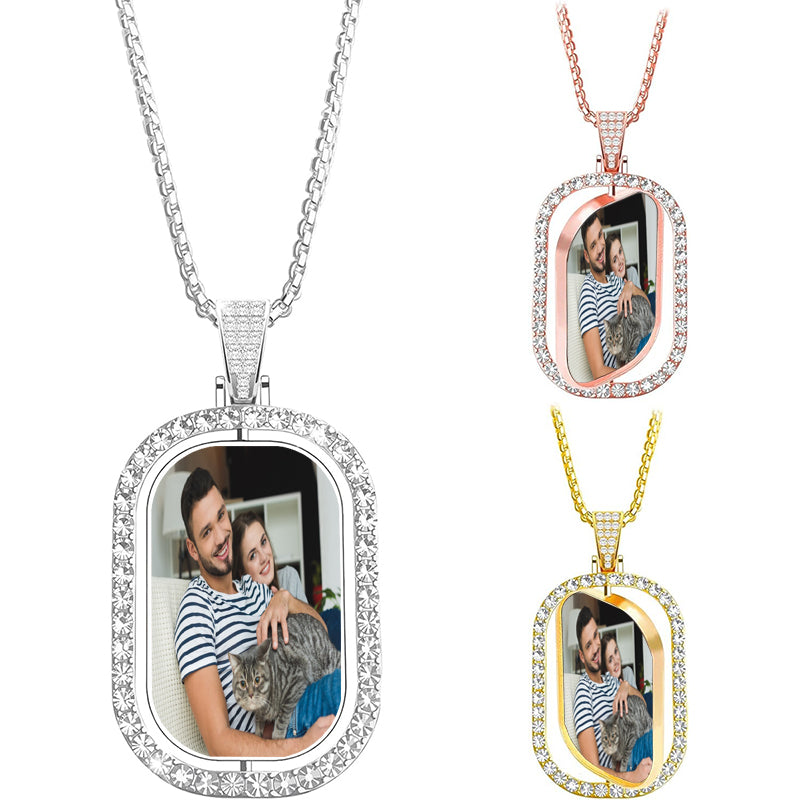 Any Personalized Name Silver Necklace Name Plate Sterling silver 925 necklace Handmade namenecklace